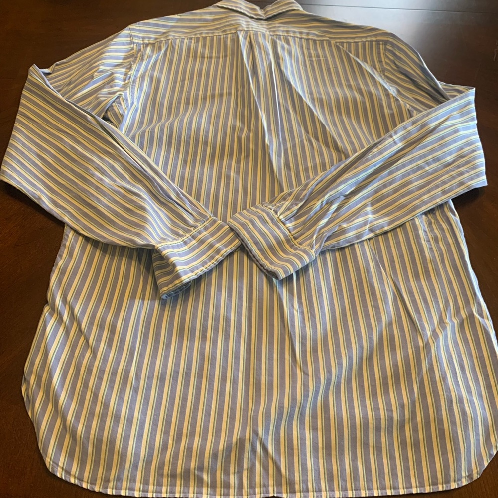 Yellow & Blue button up - Picture 4 of 8